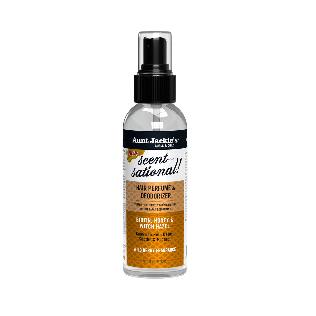 Aunt Jackie's Biotin & Honey Scent-Sational Hair Perfume & Deodorizer 4oz