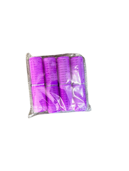 Mini self grip hair rollers cling Colour: Pink