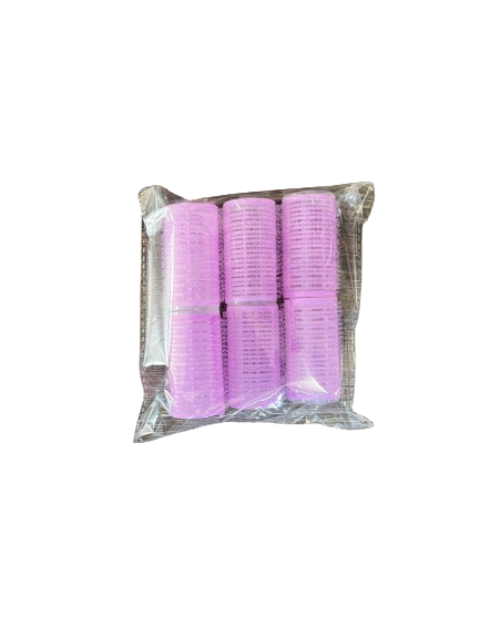 Mini self grip hair rollers cling Colour: Lilac