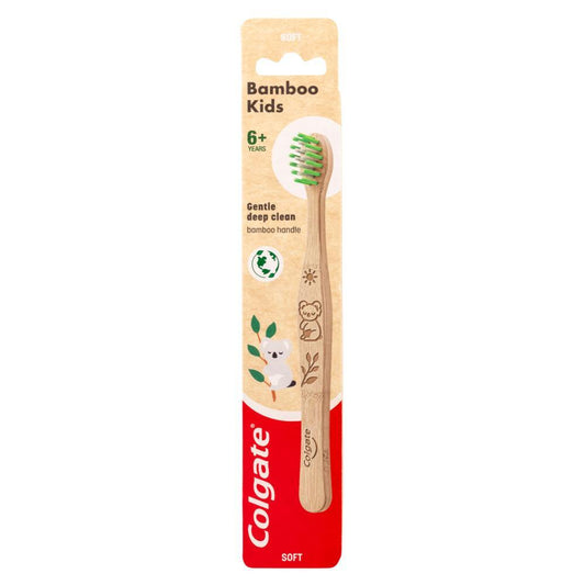 Colgate Toothbrush Bamboo Kids Gentle Deep Clean 6+