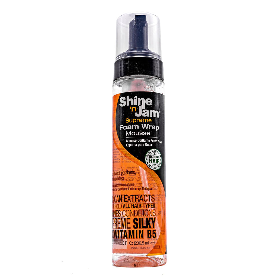 Ampro Shine n Jam Supreme Hold Foam Wrap Mousse 8oz