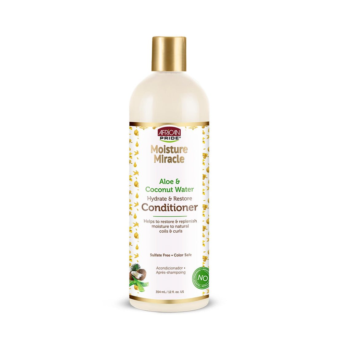 African Pride Moisture Miracle Aloe & Coconut Water Moisturize & Restore Conditioner 12oz