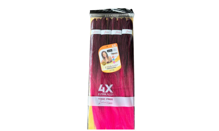 ezbraid_x4 Size: 26"(52) Colour: T1B/Hot Pink