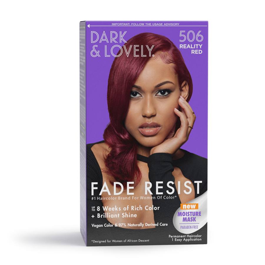 Dark & Lovely Fade Resist Rich Conditioning Permanent Hair Color Reality Red