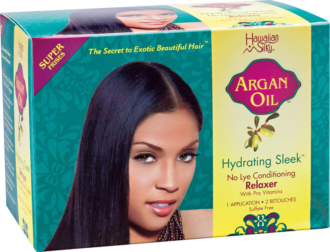 Hawaiian Silky Argan Oil Hydrating Sleek No-Lye Relaxer Super
