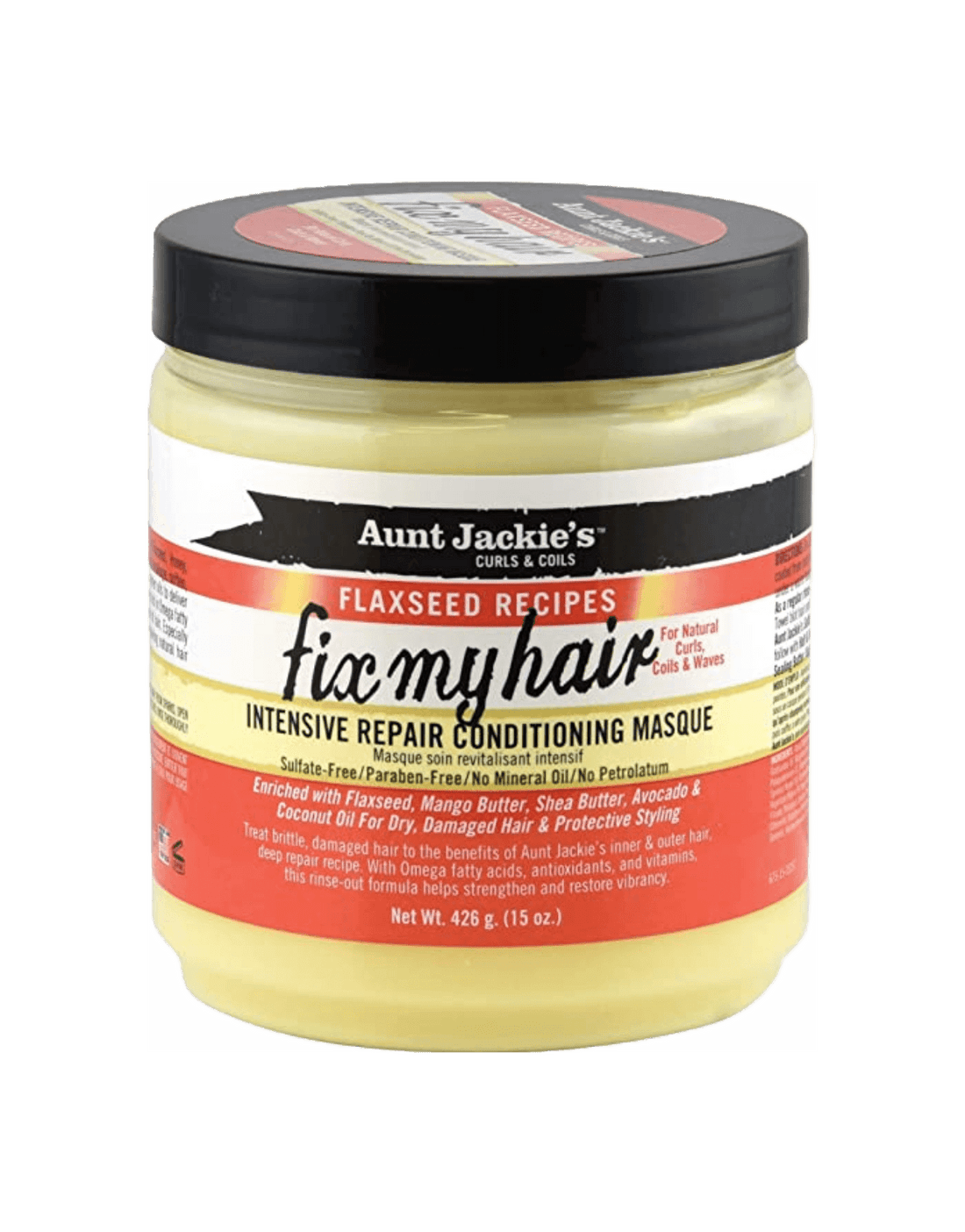 Aunt Jackie's Flaxseed Fix My Hair Intensive Repair Conditioning Masque 15oz