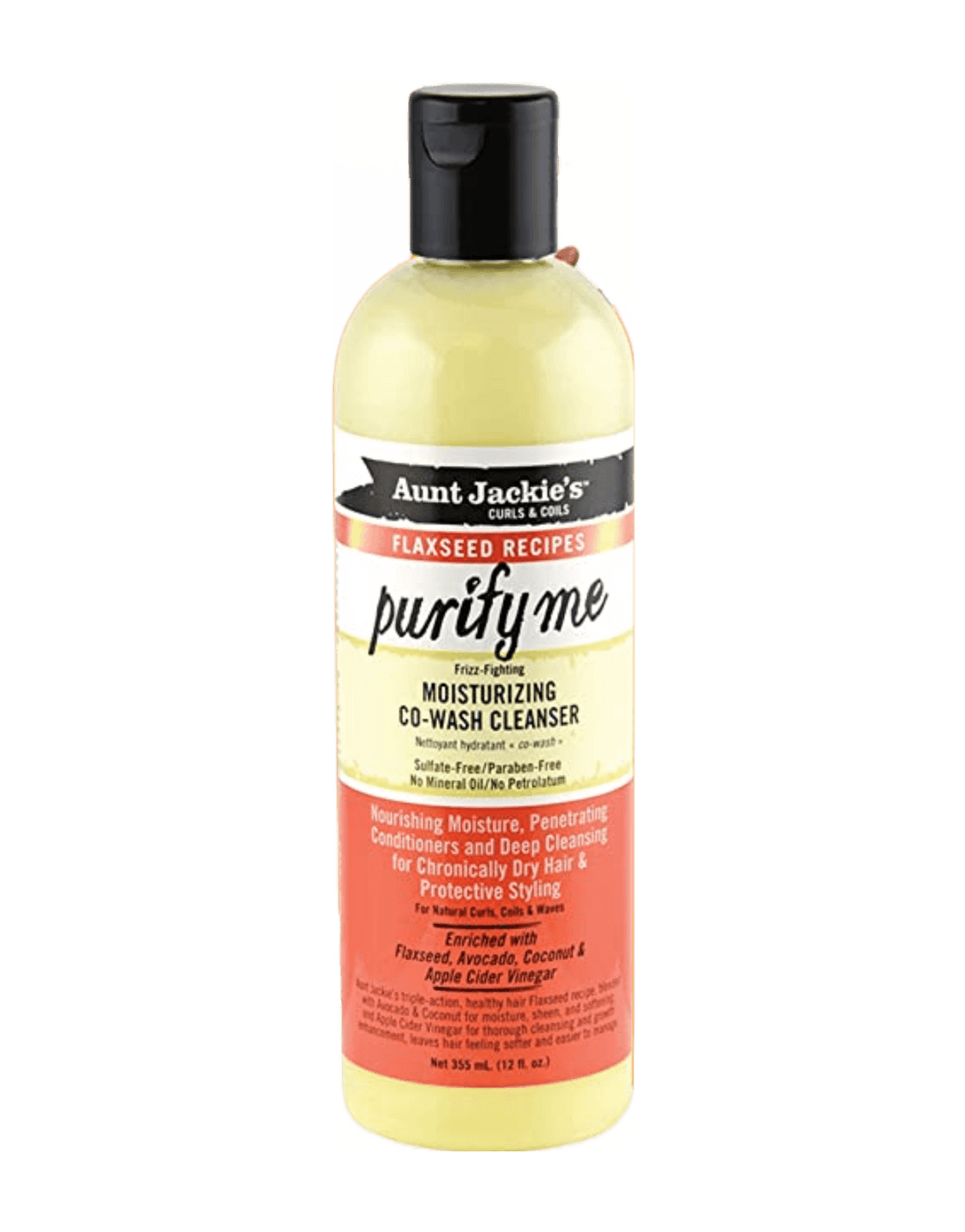 Aunt Jackie's Flaxseed Purify Me Moisturizing Co-Wash Cleanser 12oz