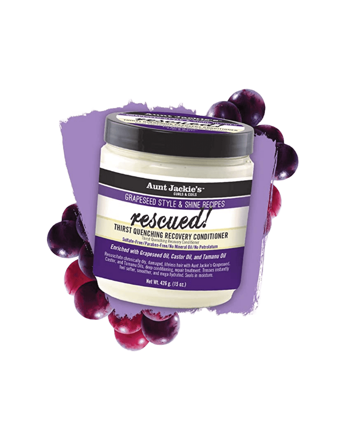 Aunt Jackie's Grapeseed Rescued Thirst Quenching Recovery Conditioner 15oz
