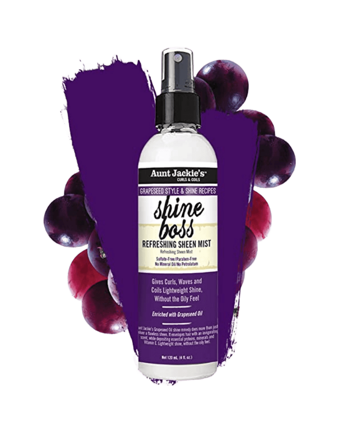 Aunt Jackie's Grapeseed Shine Boss Refreshing Sheen Mist 4oz