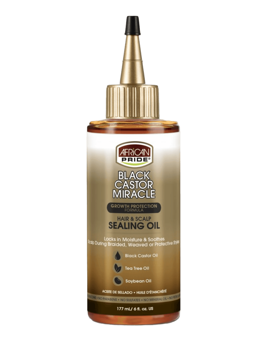 African Pride Black Castor Miracle Hair & Scalp Sealing Oil 6oz