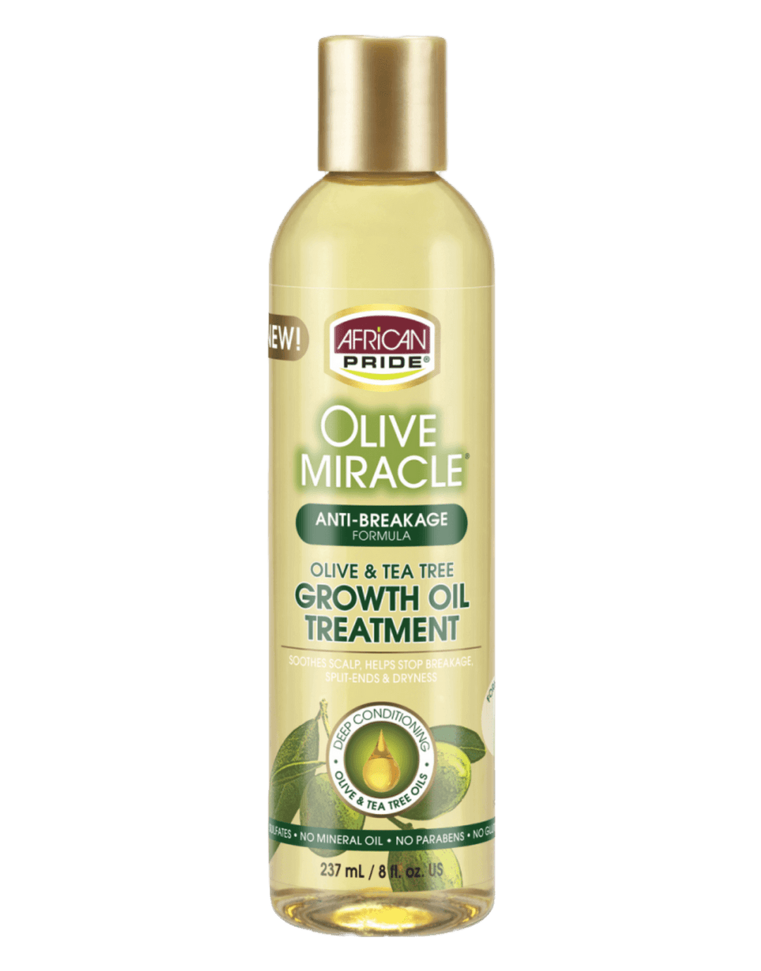African Pride Olive Miracle Anti-Breakage Growth Oil Treatment 8oz