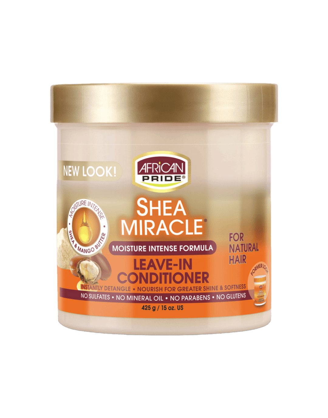 African Pride Shea Butter Miracle Moisture Intense Leave-In Conditioner 15oz