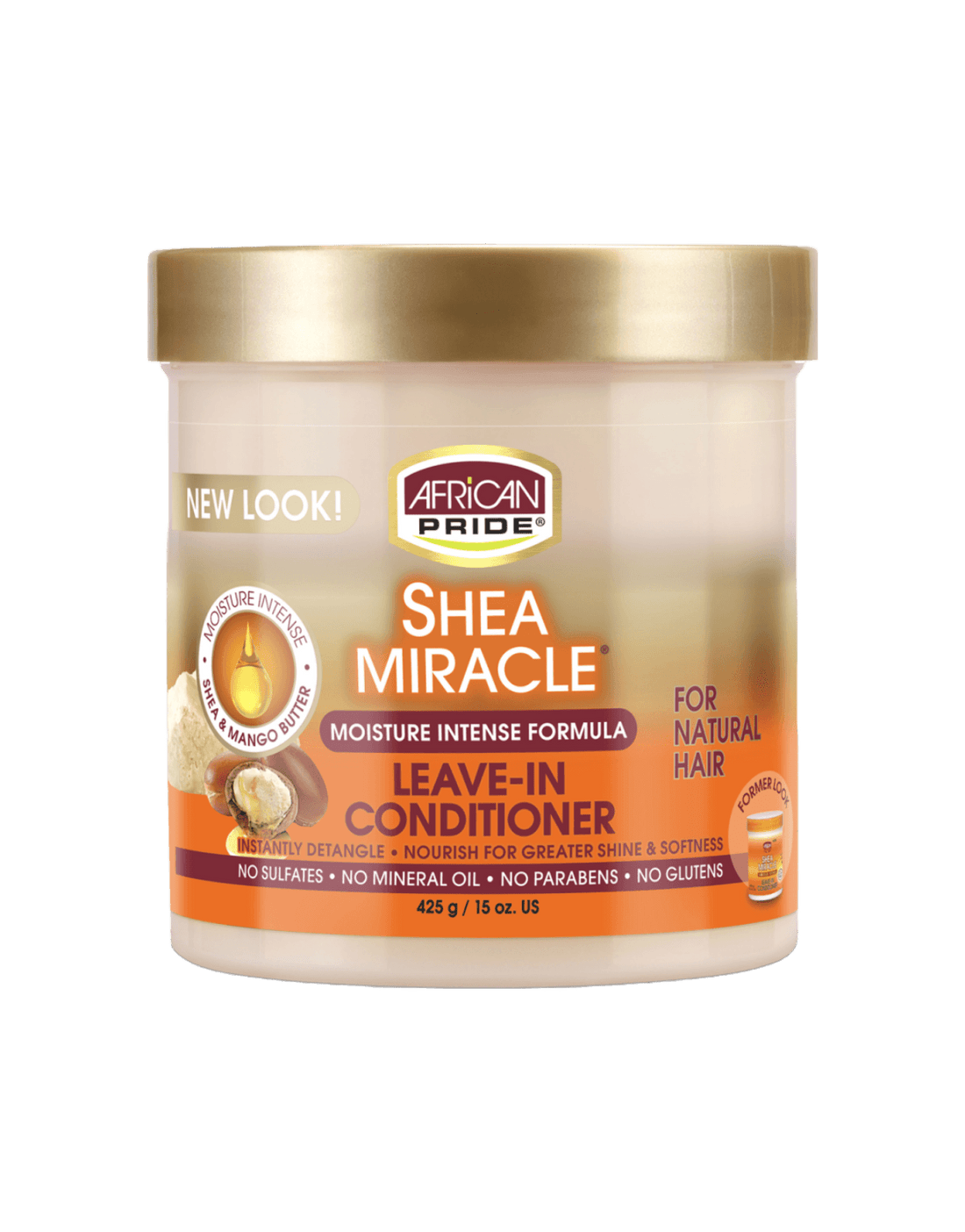 African Pride Shea Butter Miracle Moisture Intense Leave-In Conditioner 15oz