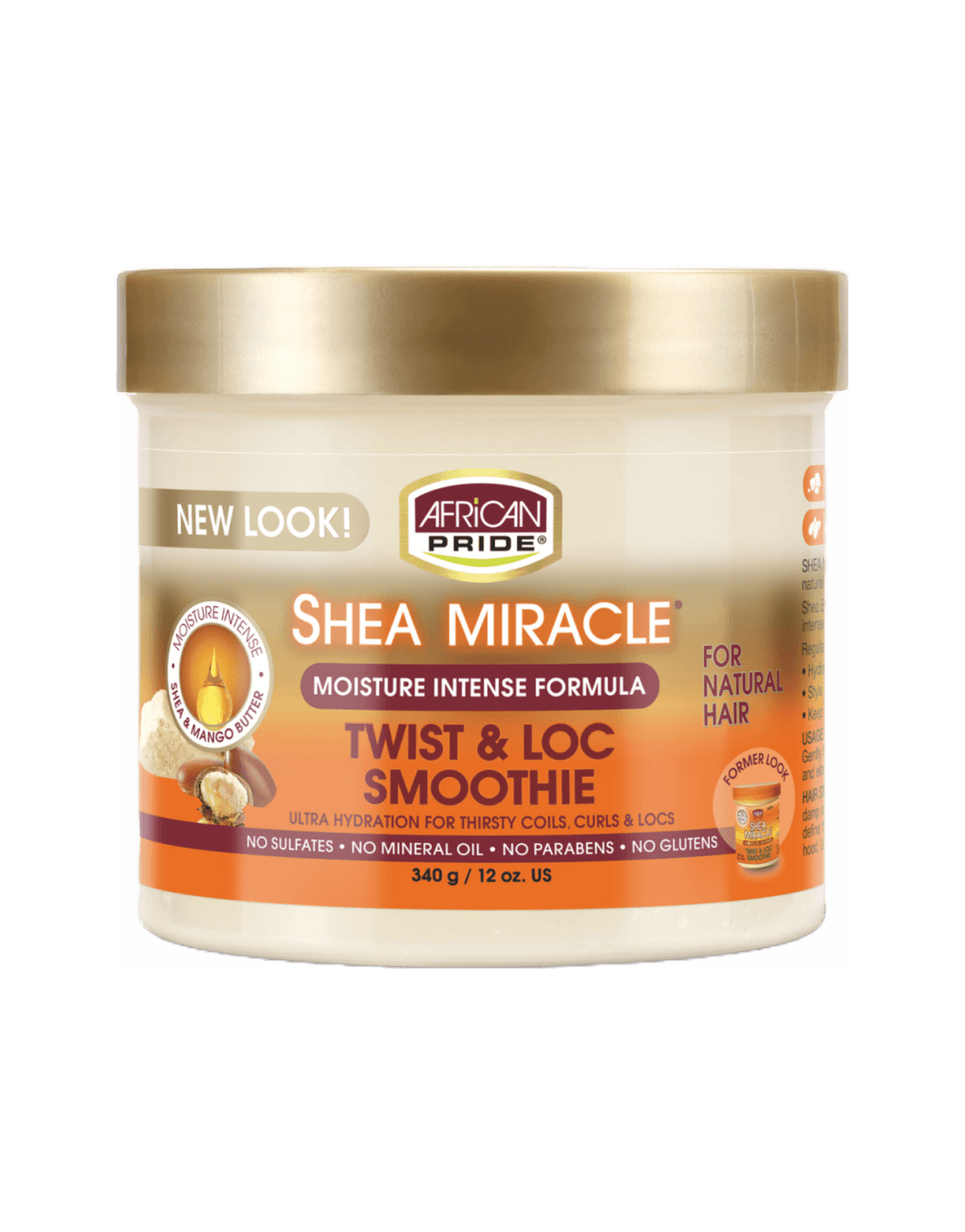 African Pride Shea Miracle Moisture Intense Twist & Loc Smoothie 12oz