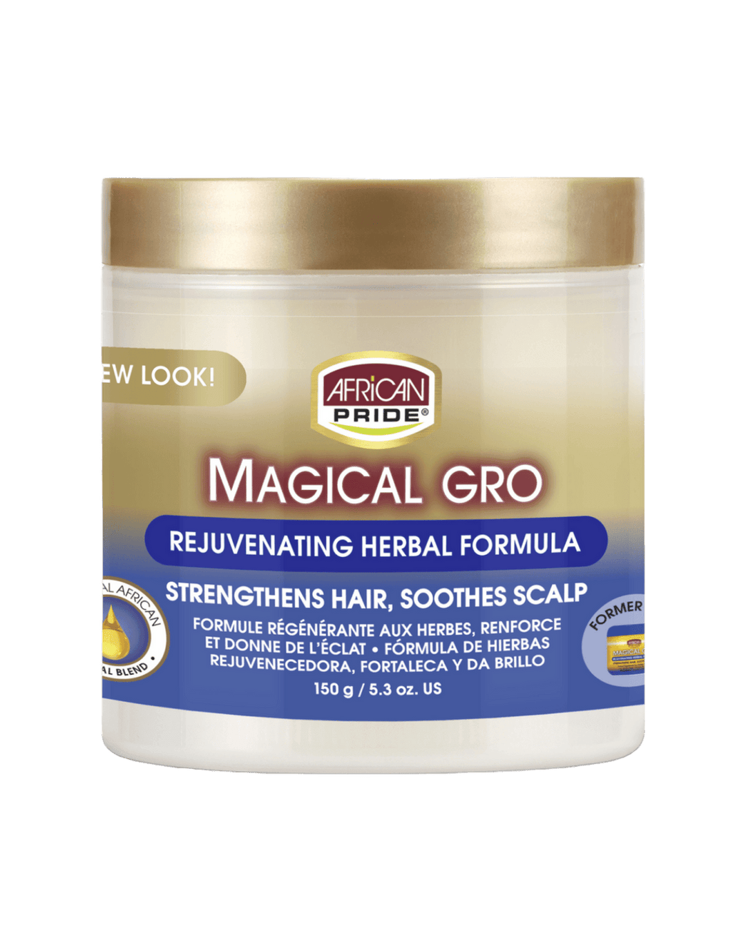 African Pride Magical Gro Rejuvenating Herbal Formula Hair & Scalp Treatment 5.3oz