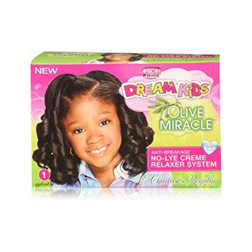 African Pride Dream Kids Olive Miracle No-Lye Creme Relaxer System Children's Regular