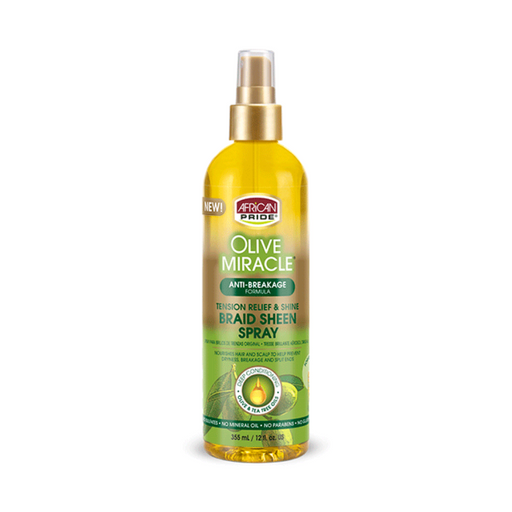 African Pride Olive Miracle Braid Sheen Spray 355mL (12fl oz)