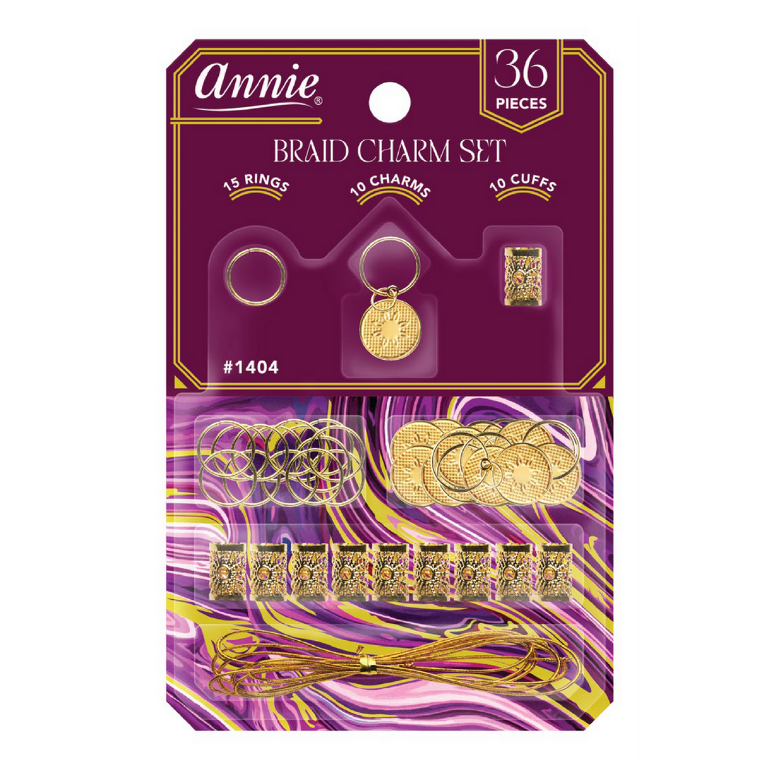 Annie Braid Charm Set Floral Circle