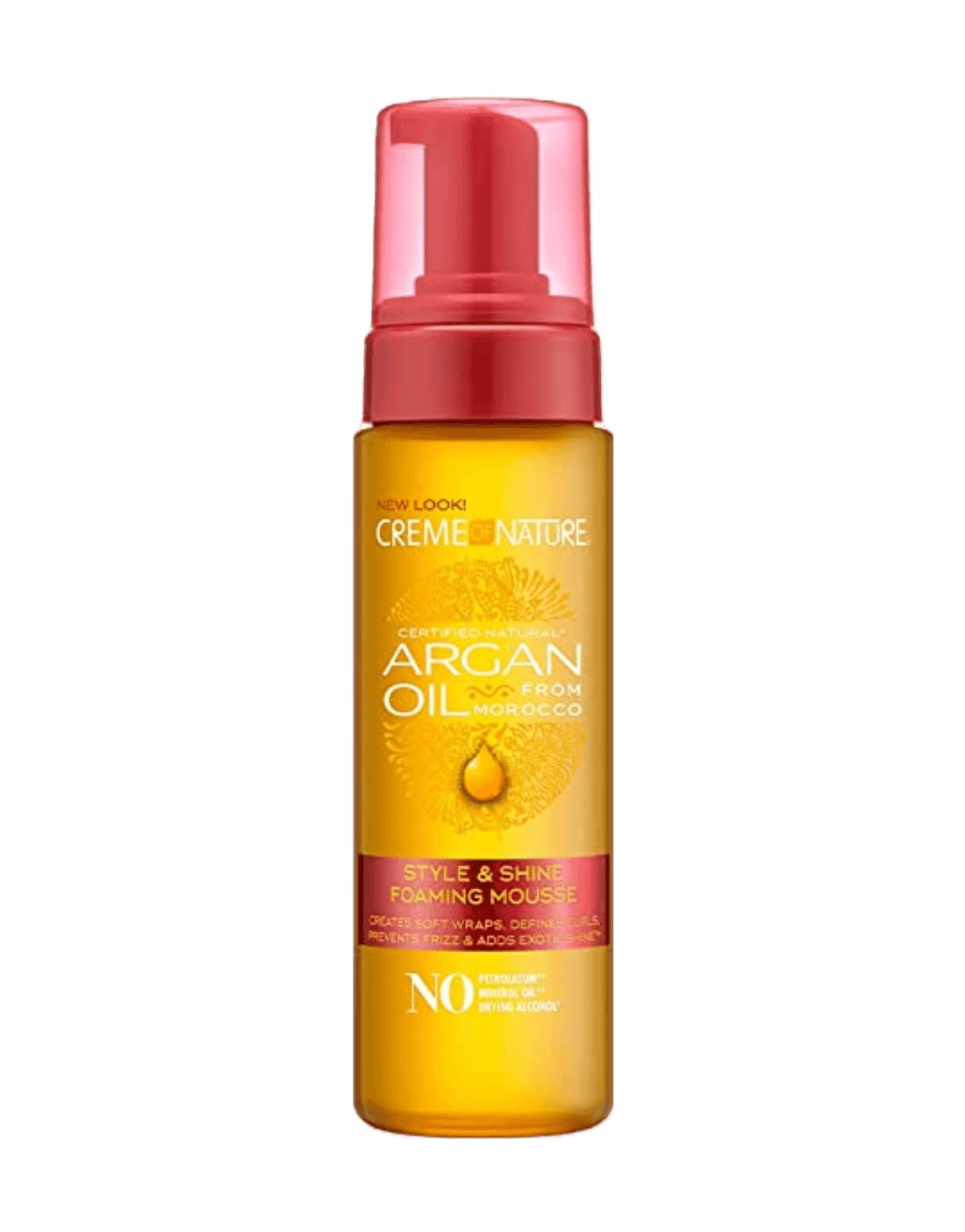Creme of Nature Argan Oil Style & Shine Foaming Mousse 7oz