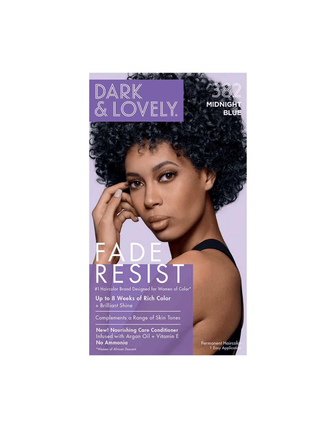 Dark & Lovely Fade Resist Rich Conditioning Permanent Hair Color Midnight Blue