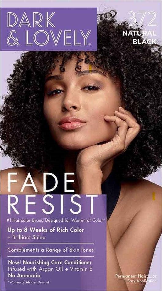 Dark &amp; Lovely Fade Resist Rich Conditioning Permanent Hair Color Natural Black