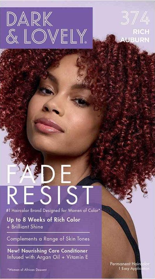 Dark &amp; Lovely Fade Resist Rich Conditioning Permanent Hair Color Rich Auburn