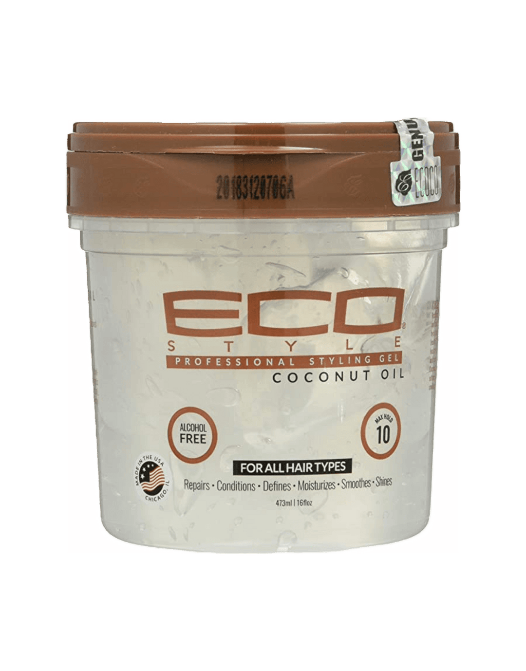 Eco Style Coconut Oil Styling Gel Max Hold 16oz