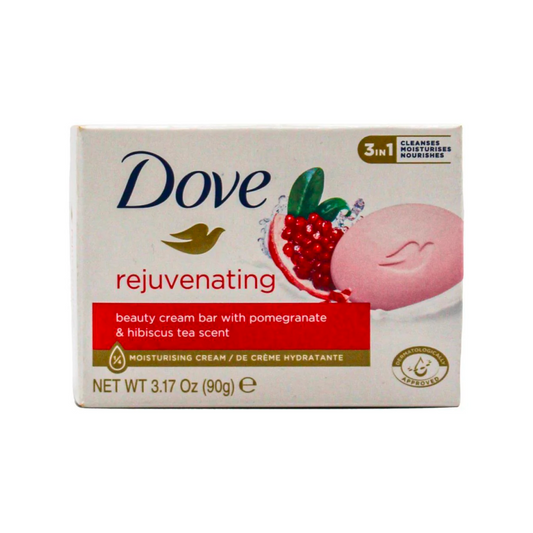 Dove Beauty Cream Bar Rejuvenating Pomegranate and Hibiscus Tea Scent 3 in 1 90g