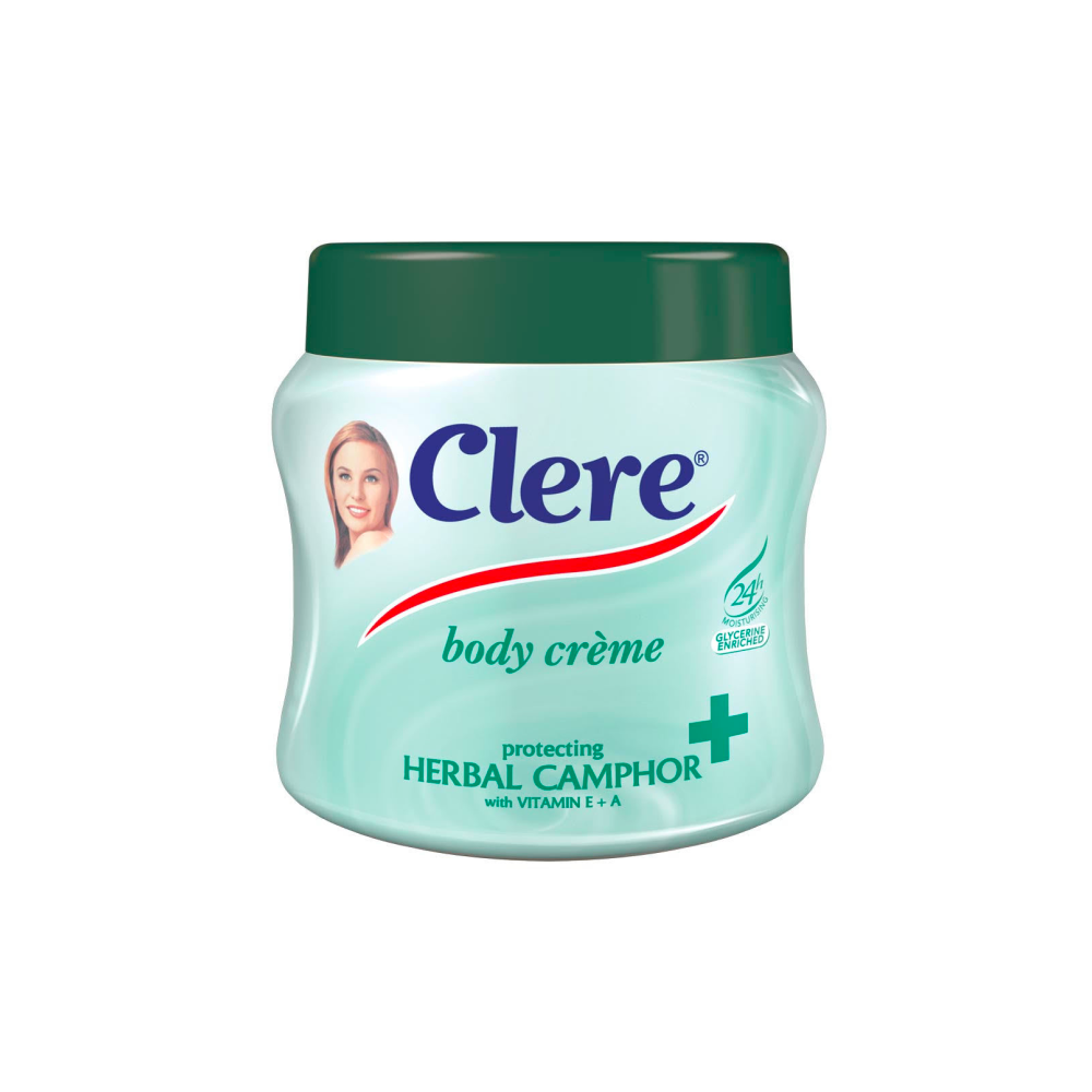 Clere Body Creme Herbal Camphor 500mL