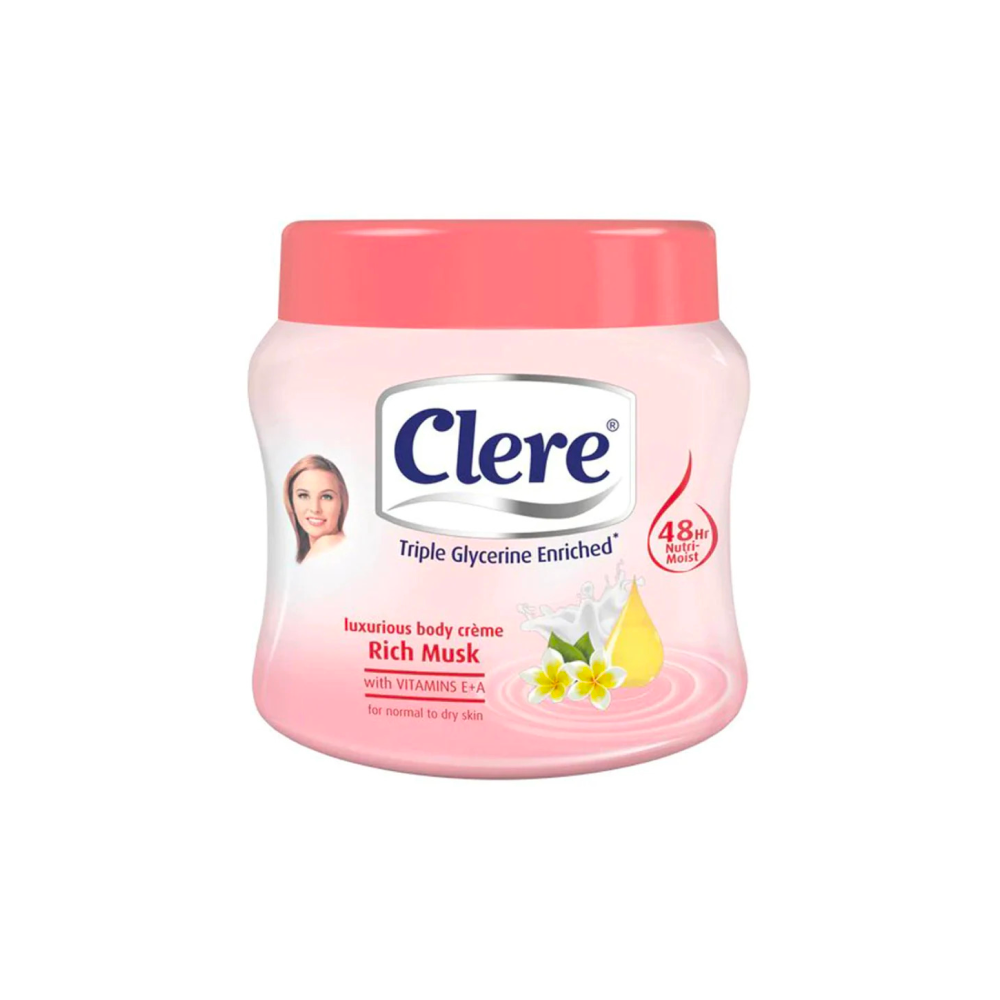 Clere Body Cream Rich Musk 125mL