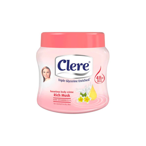 Clere Body Cream Rich Musk 125mL