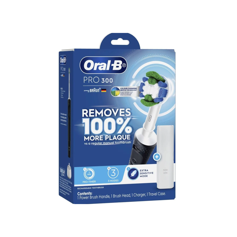 Oral B Pro 300 Black Electric Toothbrush