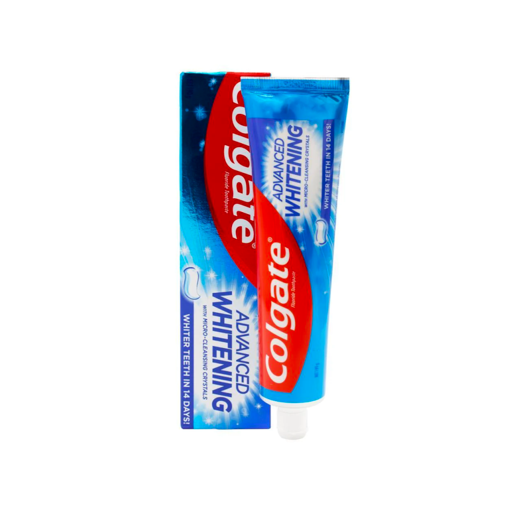 Colgate Advanced Whitening Toothpaste With Micro-Cleansing Crystals 190g