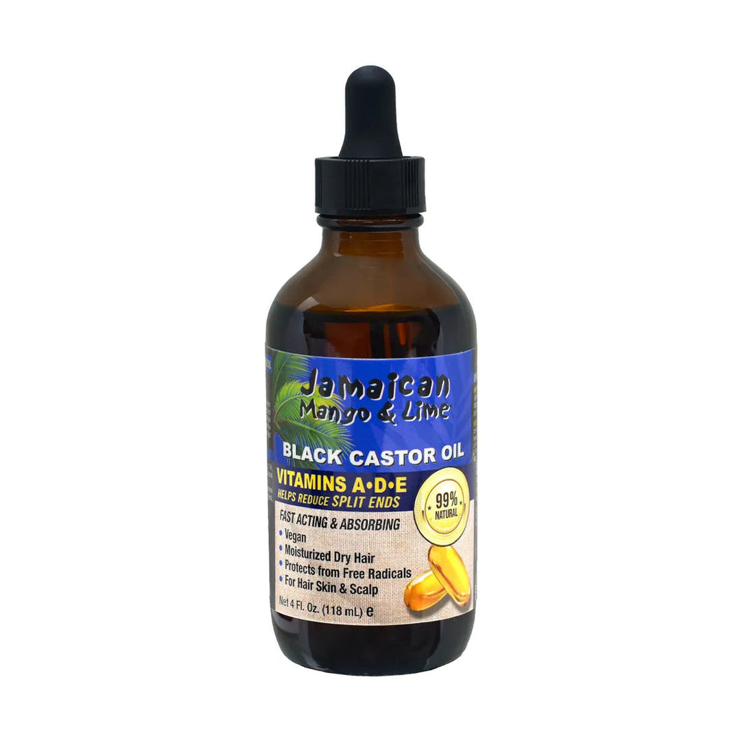 Jamaican Mango &amp; Lime Jamaican Black Castor Oil Vitamin A D &amp; E 4oz