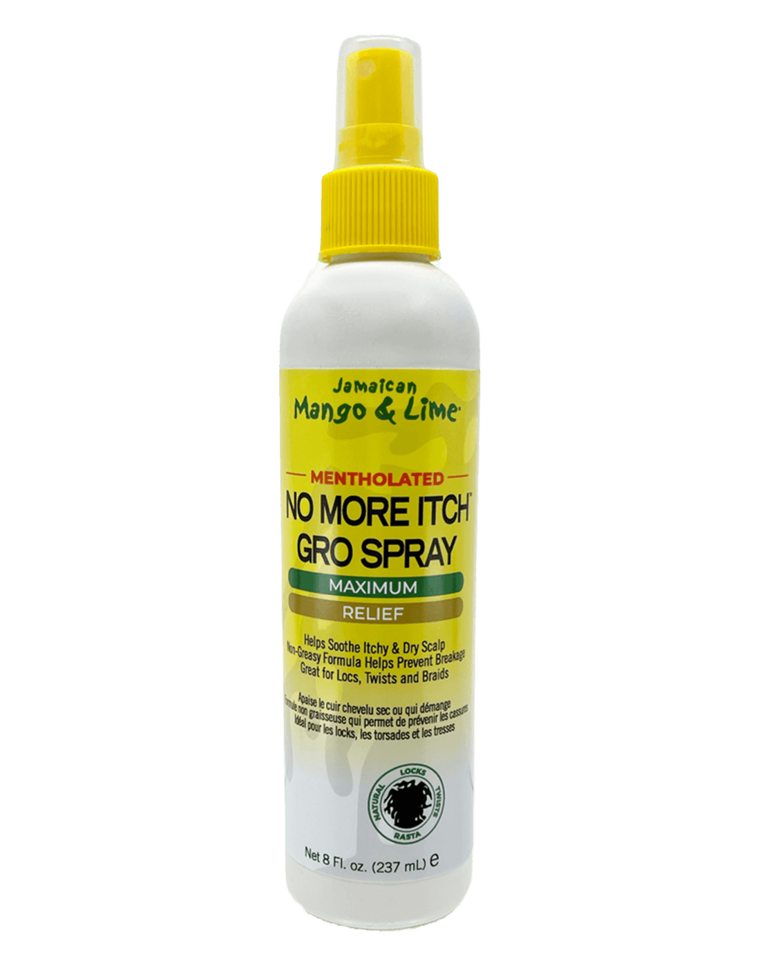 Jamaican Mango & Lime No More Itch Gro Spray Mentholated 8oz
