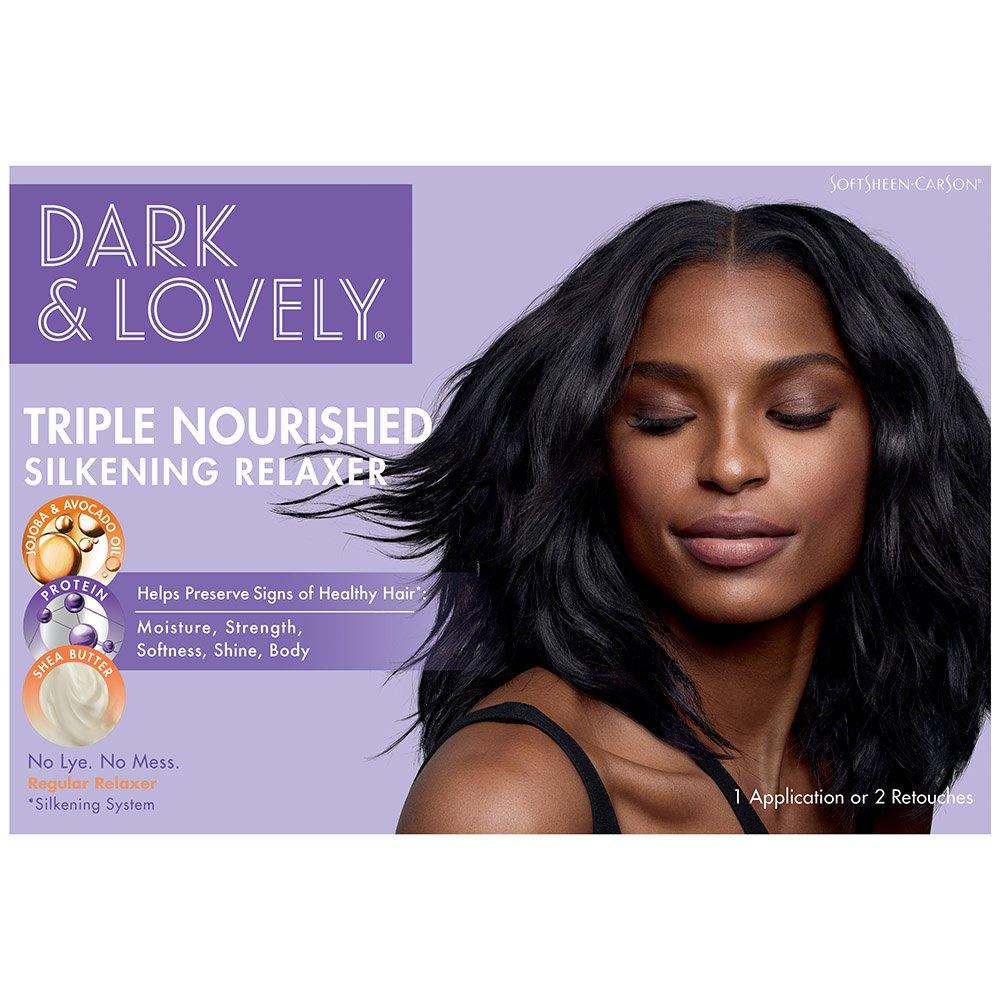 Dark &amp; Lovely Moisture Seal Plus Shea Butter No-Lye Relaxer Kit Regular