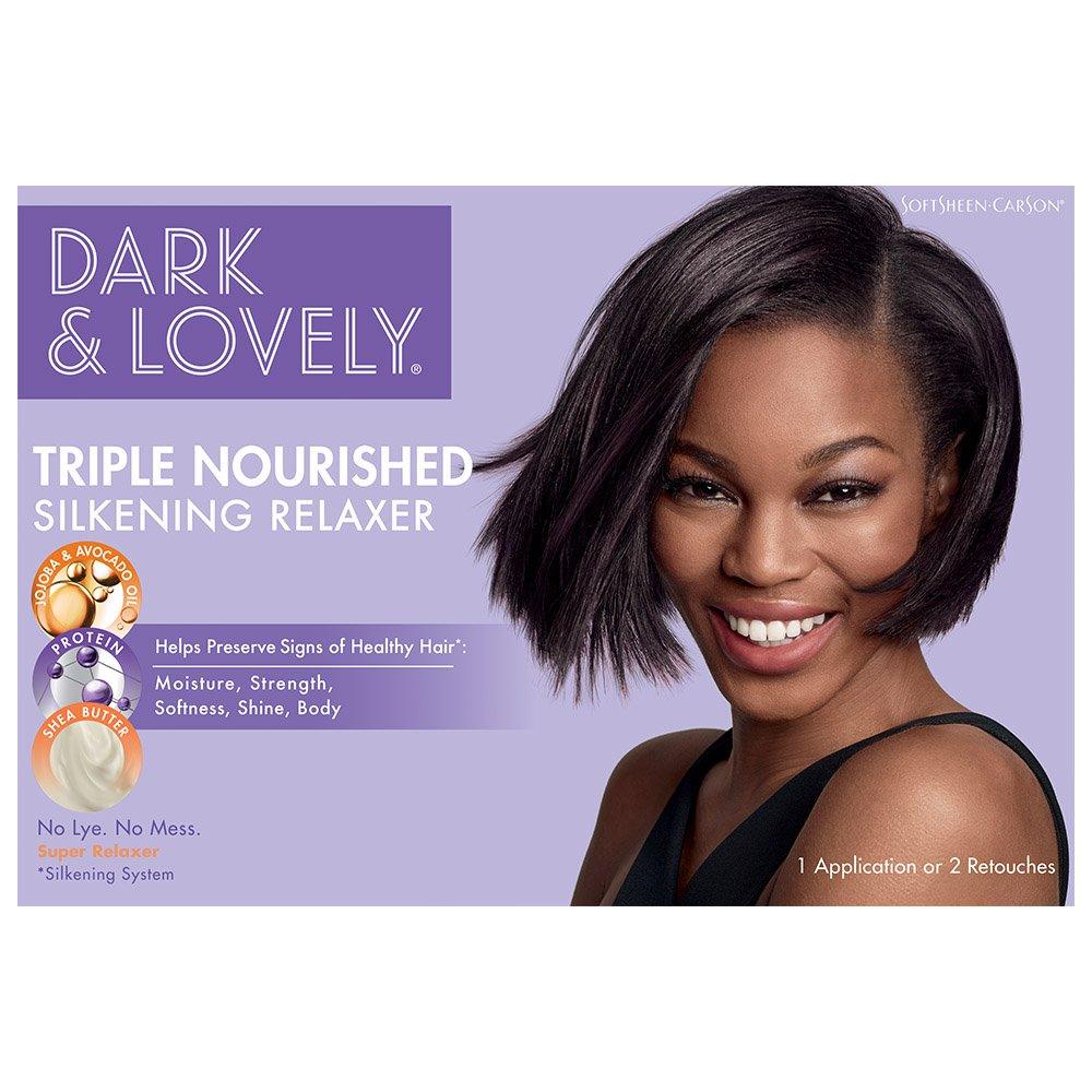 Dark & Lovely Moisture Seal Plus Shea Butter No-Lye Relaxer Kit Super