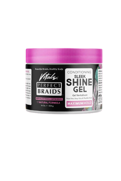 Vitale Perfect Braids Sleek Shine Gel Maximum Hold 8oz