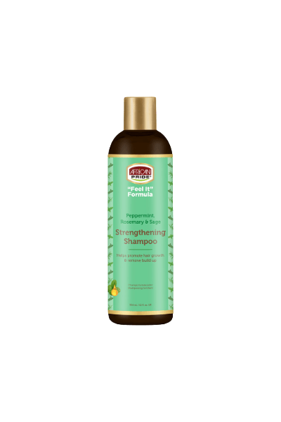 African Pride Feel It Formula Peppermint Rosemary &amp; Sage Strengthening Shampoo 12oz