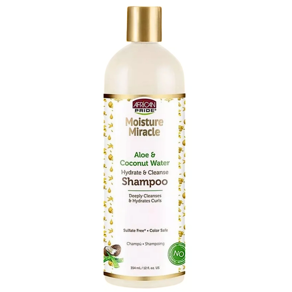 African Pride Moisture Miracle Aloe &amp; Coconut Water Shampoo 12oz