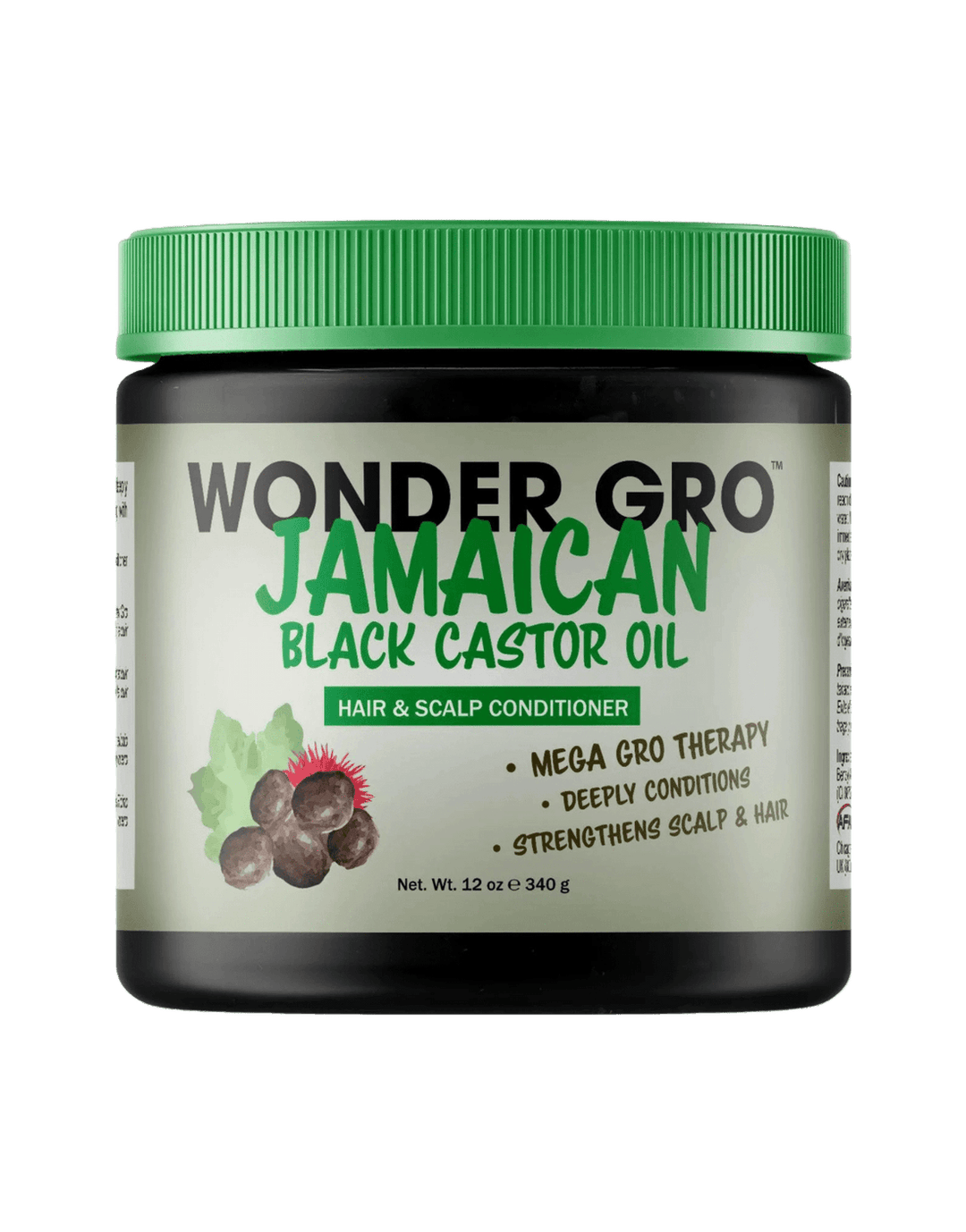 Wonder Gro Jamaican Black Castor Oil Hair &amp; Scalp Conditioner 12oz