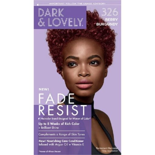 Dark &amp; Lovely Fade Resist Rich Conditioning Permanent Hair Color Berry Burgundy