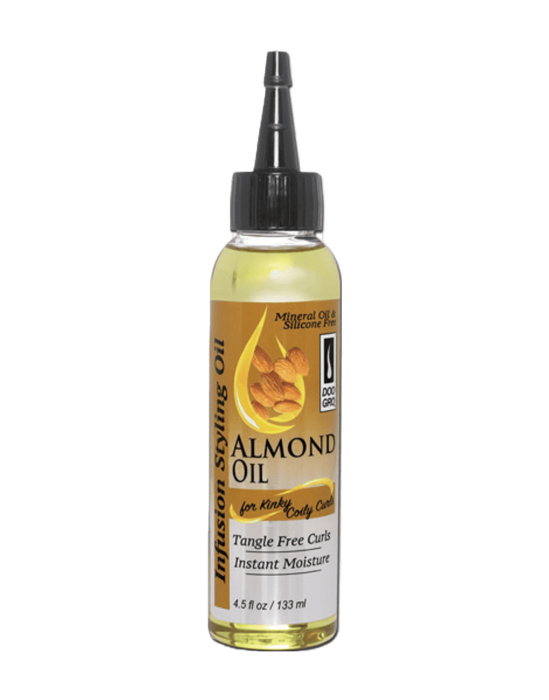 Doo Gro Infusion Styling Oil with Almond Oil for Kinky Coily Curls 4.5oz