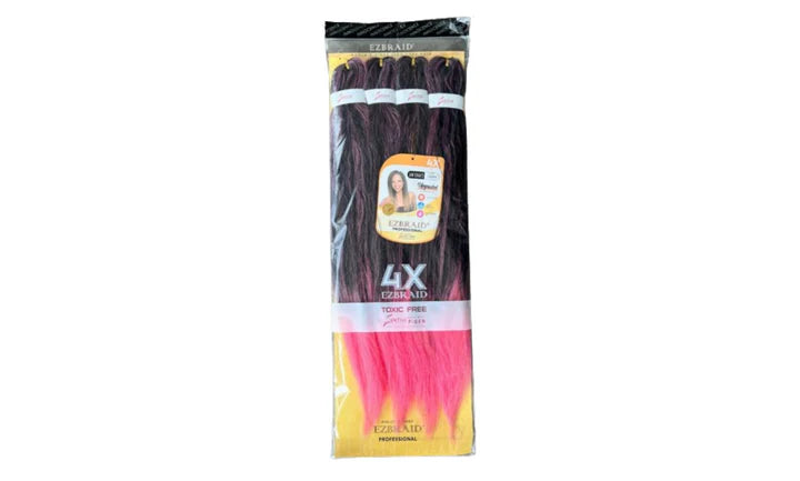 ezbraid_x4  Size: 26"(52)  Colour: T1B/Pink