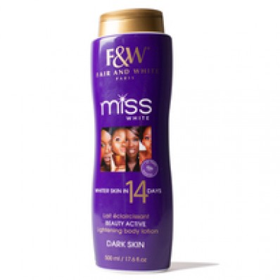 F&W MISS WHITE LIGHTENING BODY LOTION 14 DAY EXP 500ML