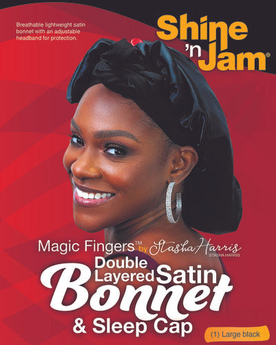 Ampro Shine n Jam Magic Fingers Satin Bonnet Large
