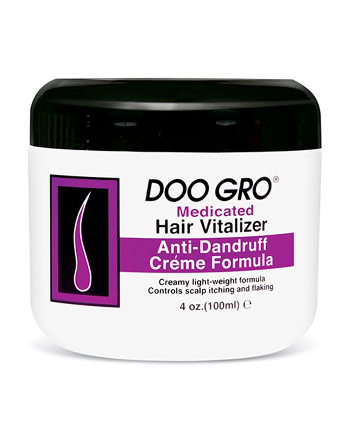 Doo Gro Medicated Hair Vitalizer Anti-Dandruff Creme Formula 4oz