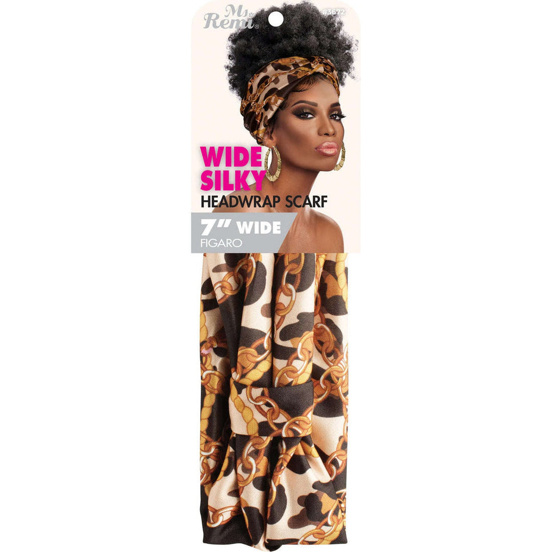 Ms. Remi Wide Silky Headwrap Scarf Assorted Patterns