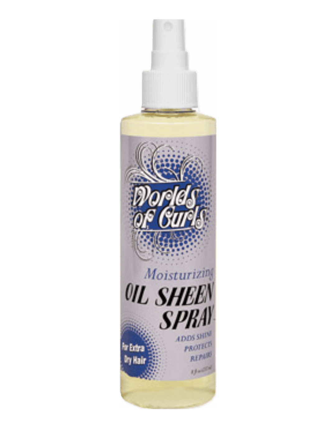 Worlds of Curls Comb Out Conditioner &amp; Oil Sheen Spray for Extra Dry Hair 8oz
