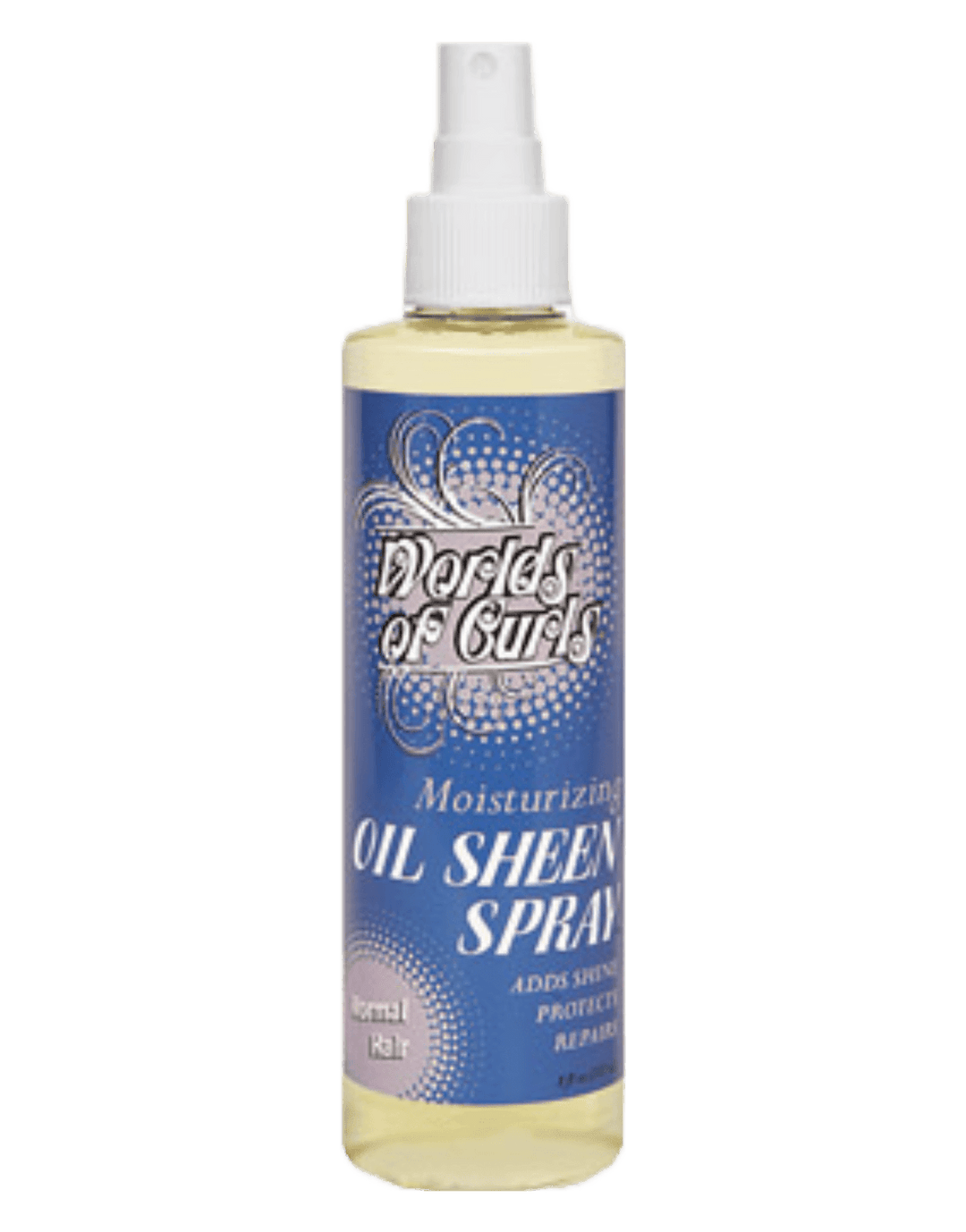 Worlds of Curls Comb Out Conditioner &amp; Oil Sheen Spray for Normal Hair 8oz